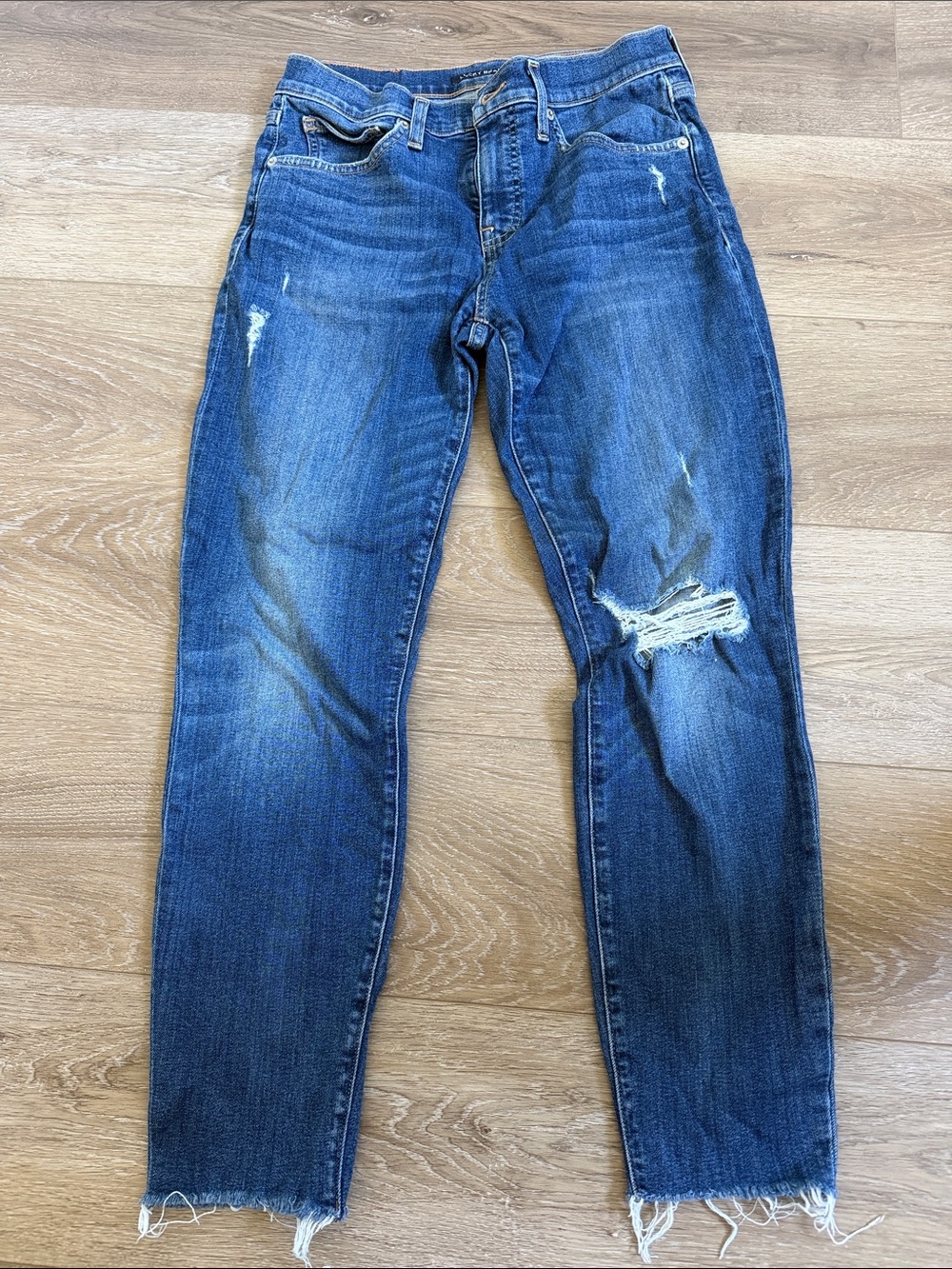 LUCKY Brand Mid-Rise Skinny Ava Distressed Jeans